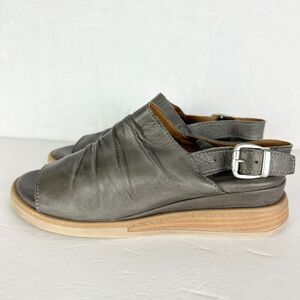 Miz Mooz Cornwall Sandal Size 36 US 6 Leather Slingback Grey